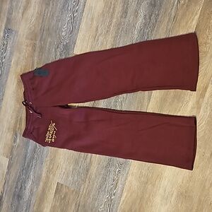 Ed Hardy Maroon Retro Tiger Sweatpants